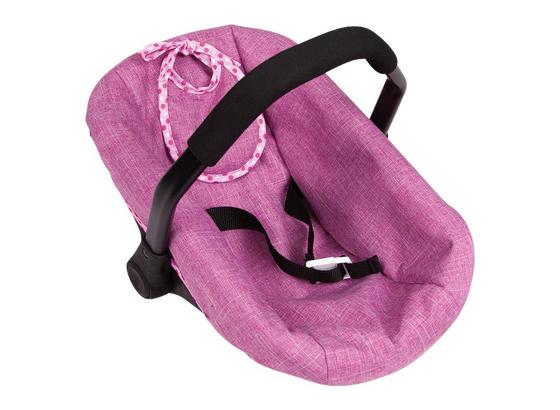Puppenbabyschale Fuchsia - Schwarz/Rosa, MODERN, Textil (45/31/18cm) Puppenbabyschale Fuchsia - Schwarz/Rosa, MODERN, Textil (45/31/18cm)