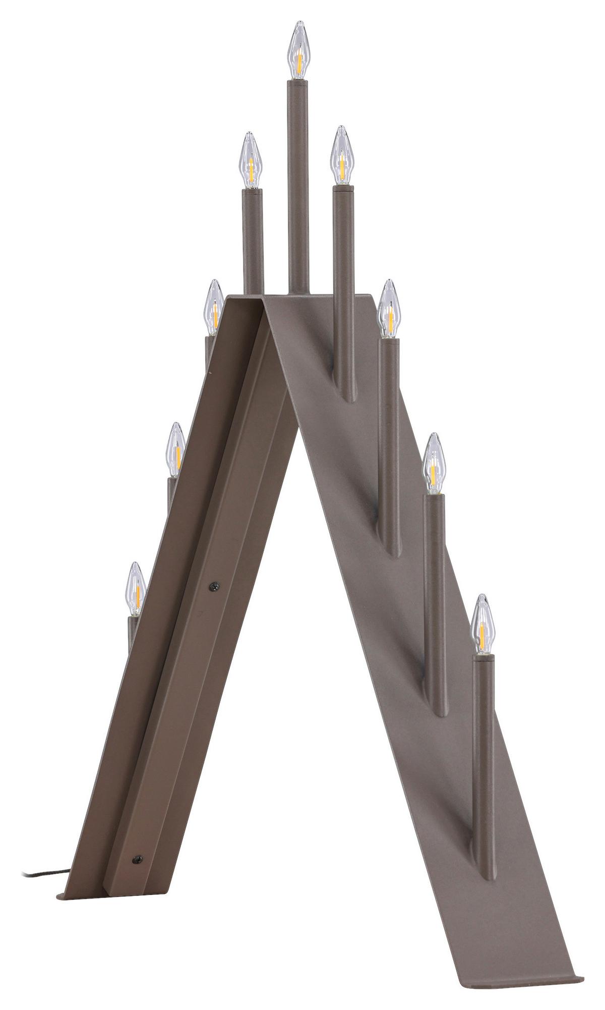Weihnachtspyramide Are - Braun, Basics, Metall (64/64/9cm) - P & B