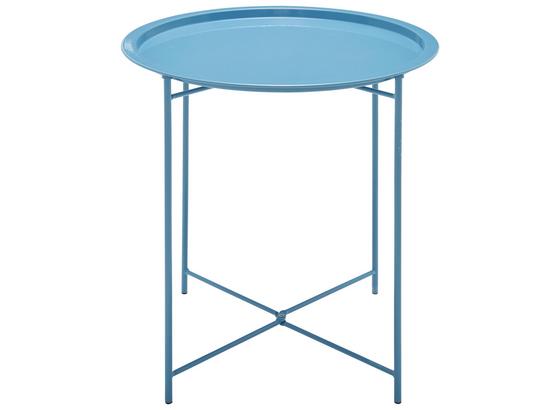 Odkladací Stolík Fani - modrá/biela, Moderný, kov (46/51cm) - Mömax modern living Odkladací Stolík Fani - modrá/biela, Moderný, kov (46/51cm) - Mömax modern living