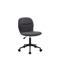 Otočná židle KLARA - šedá/černá, Moderní, kov/textil (43/93/52cm)