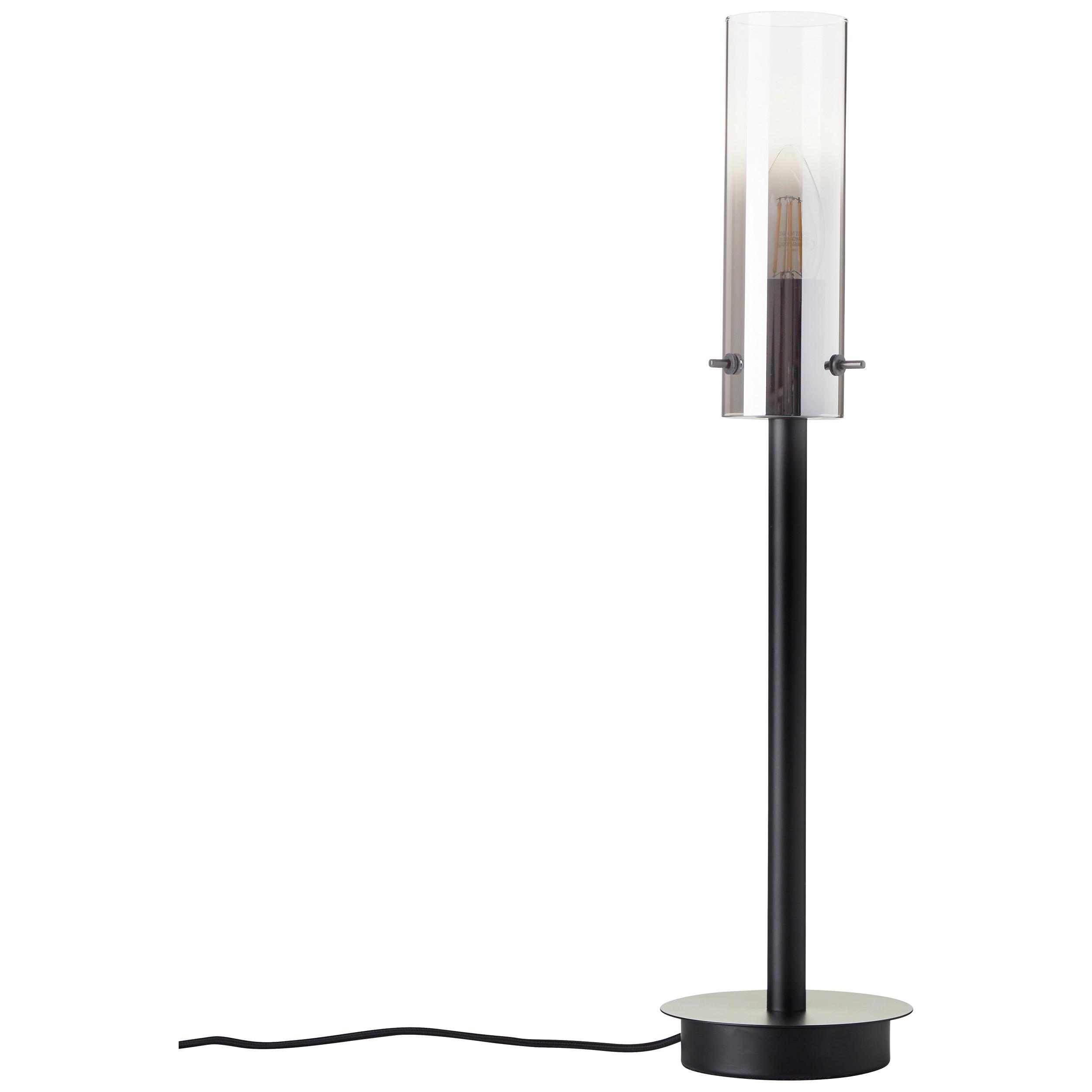 Tischleuchte 99207/06 Glasini - Schwarz/Grau, Design, Glas/Metall (12/49,5cm) - Brilliant