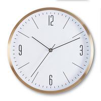 NÁSTĚNNÉ HODINY Jesper, ca. 30x4cm - barvy zlata, Moderní, kov/sklo (30,5/30,5/4cm) - Mömax