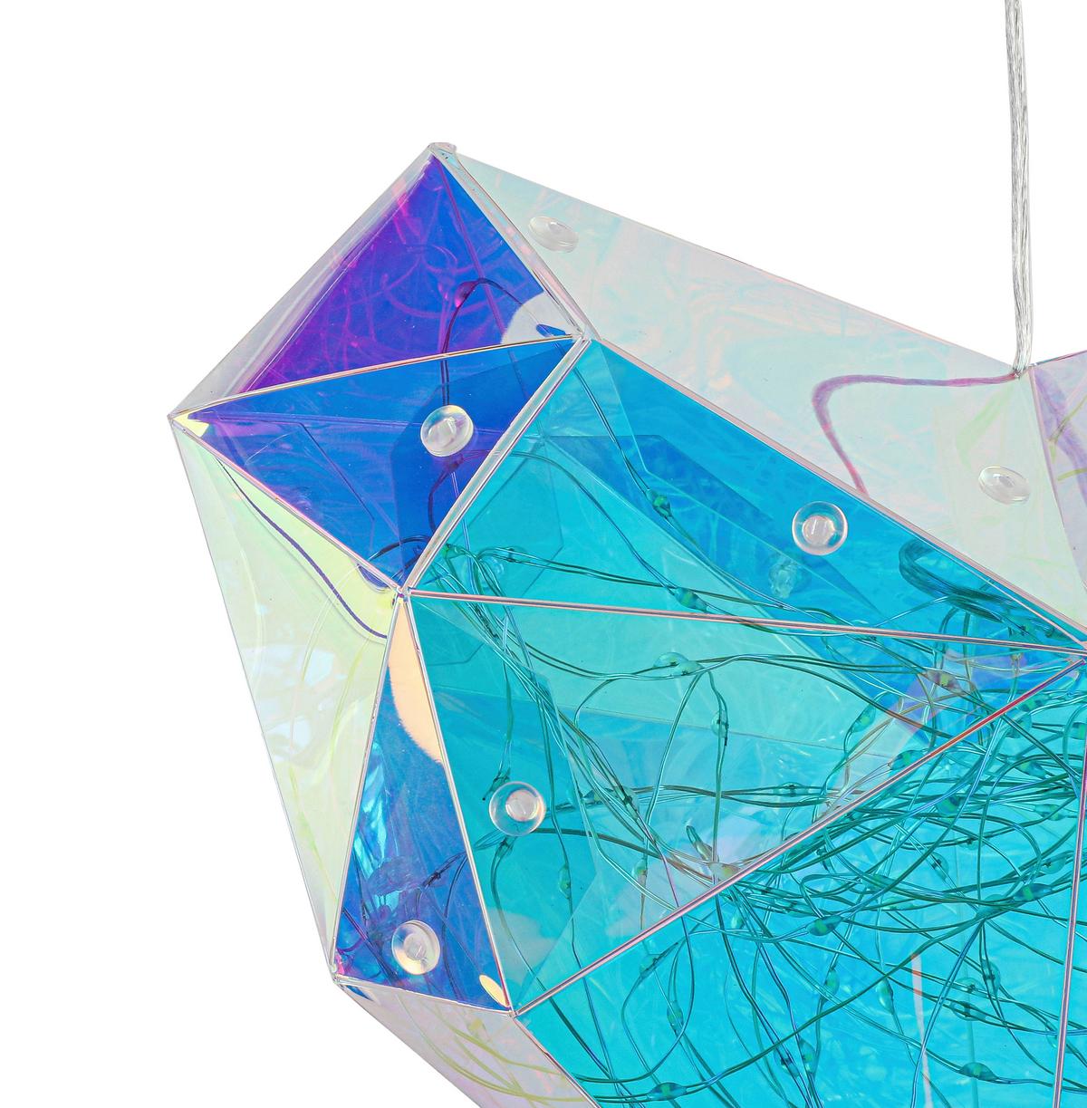 DEKORAČNÍ LED SVÍTIDLO HERZI - průhledné, Moderní, plast (6,5/23/20cm) - Mömax