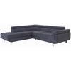 Ecksofa Mit Schlaffunktion + Bettkasten Savona, Webstoff - Blaugrau, MODERN, Textil (230/270cm) - Ondega