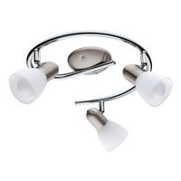 Deckenspots 75299_dakar 6 - Chromfarben/Weiß, Basics, Glas/Metall (29,5/11,60cm) - Eglo