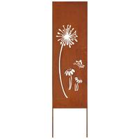 Gartenstecker Dippy Rostfarben B/l: Ca. 19/70 Cm - Naturfarben, Basics, Metall (19/70cm) - Luca Bessoni