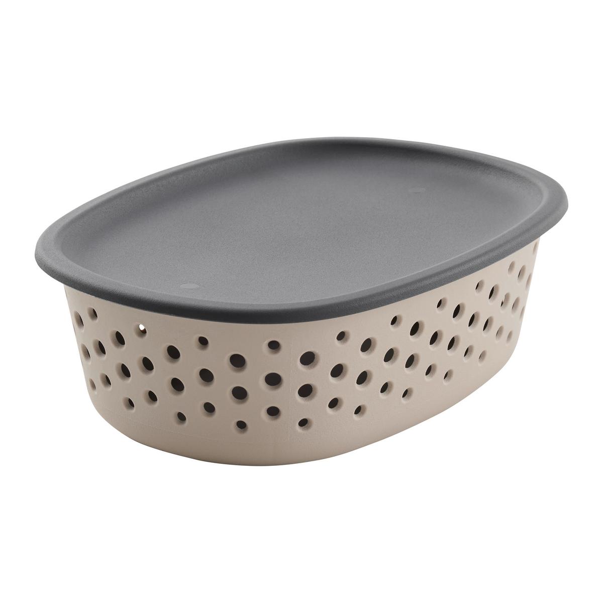 Úložný košík MAJA - CA. 0,8L - taupe, Modern, plast (18,5/13,5/6cm) - Mömax