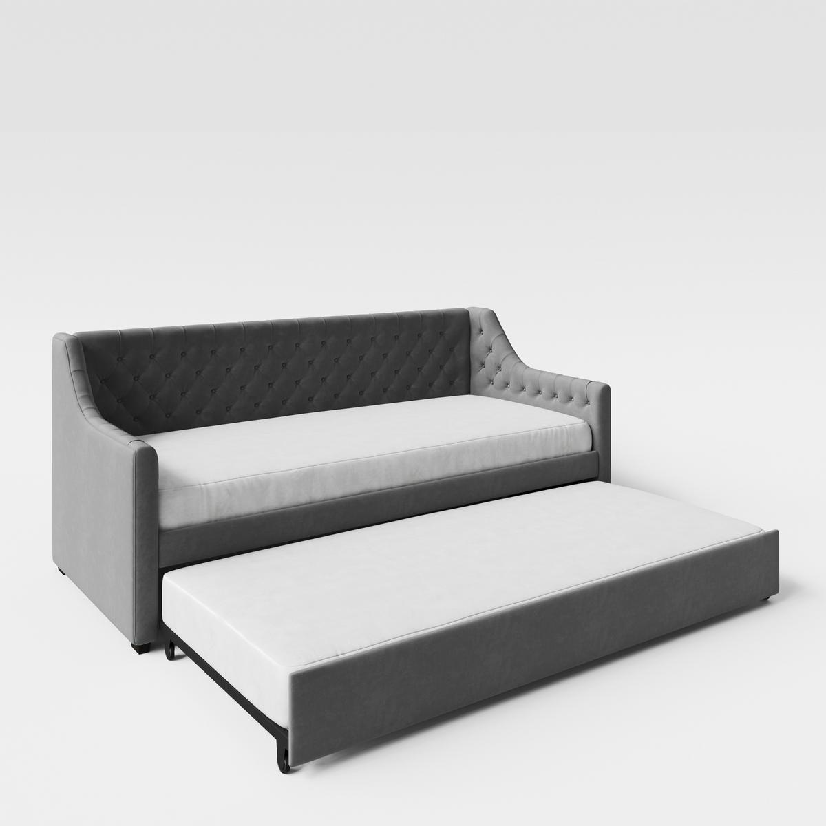 2-Sitzer-Sofa Mit Schlaffunktion B: 110 cm - Anthrazit, LIFESTYLE, Holz/Textil (110/97/210cm) - MID.YOU
