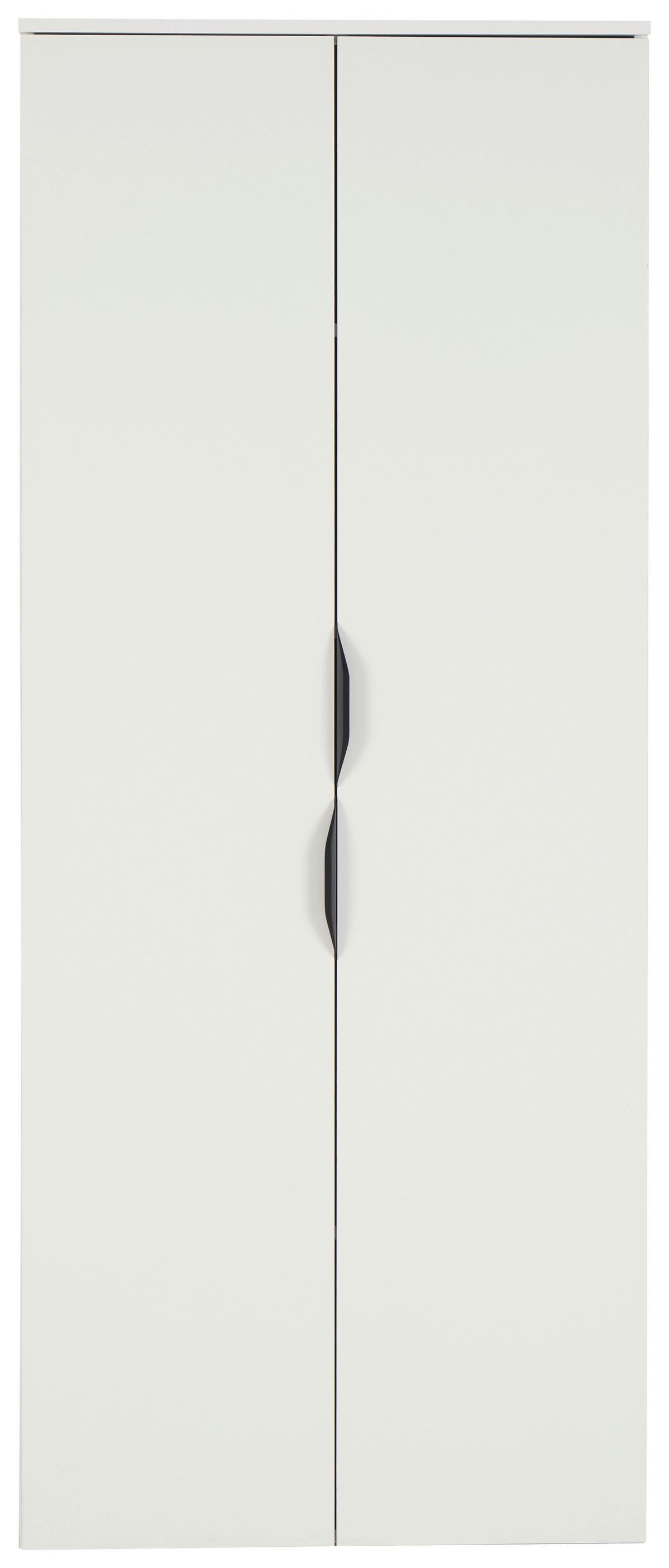 Aktenschrank Carlos 2-Türig Weiß, B: 75 cm - Weiß, Trend, Holzwerkstoff (75/182,1/40cm)
