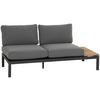 Loungesofa H16599 - Anthrazit/Grau, MODERN, Holz/Textil (175/70/84cm) - Siena Garden