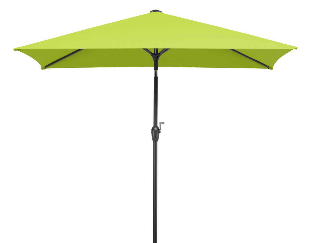Sonnenschirm Bilbao BxHxT: 210x228x130 cm Hellgrün - Anthrazit/Hellgrün, Basics, Textil/Metall (210/228/130cm) - Schneider