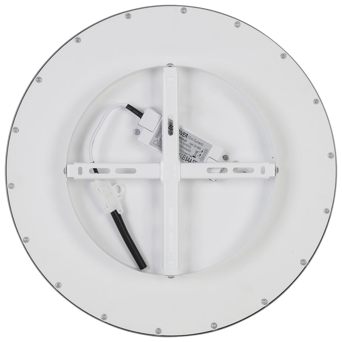 STROPNÍ LED SVÍTIDLO IMO - bílá/barvy stříbra, Romantický / Rustikální, kov/plast (40/5cm) - Modern Living