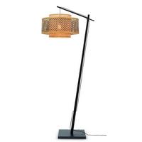 Stehleuchte Bhutan/F/Ad/B/5030/Bn - Schwarz/Naturfarben, Trend, Holz (176/30/75cm) - Good & Mojo