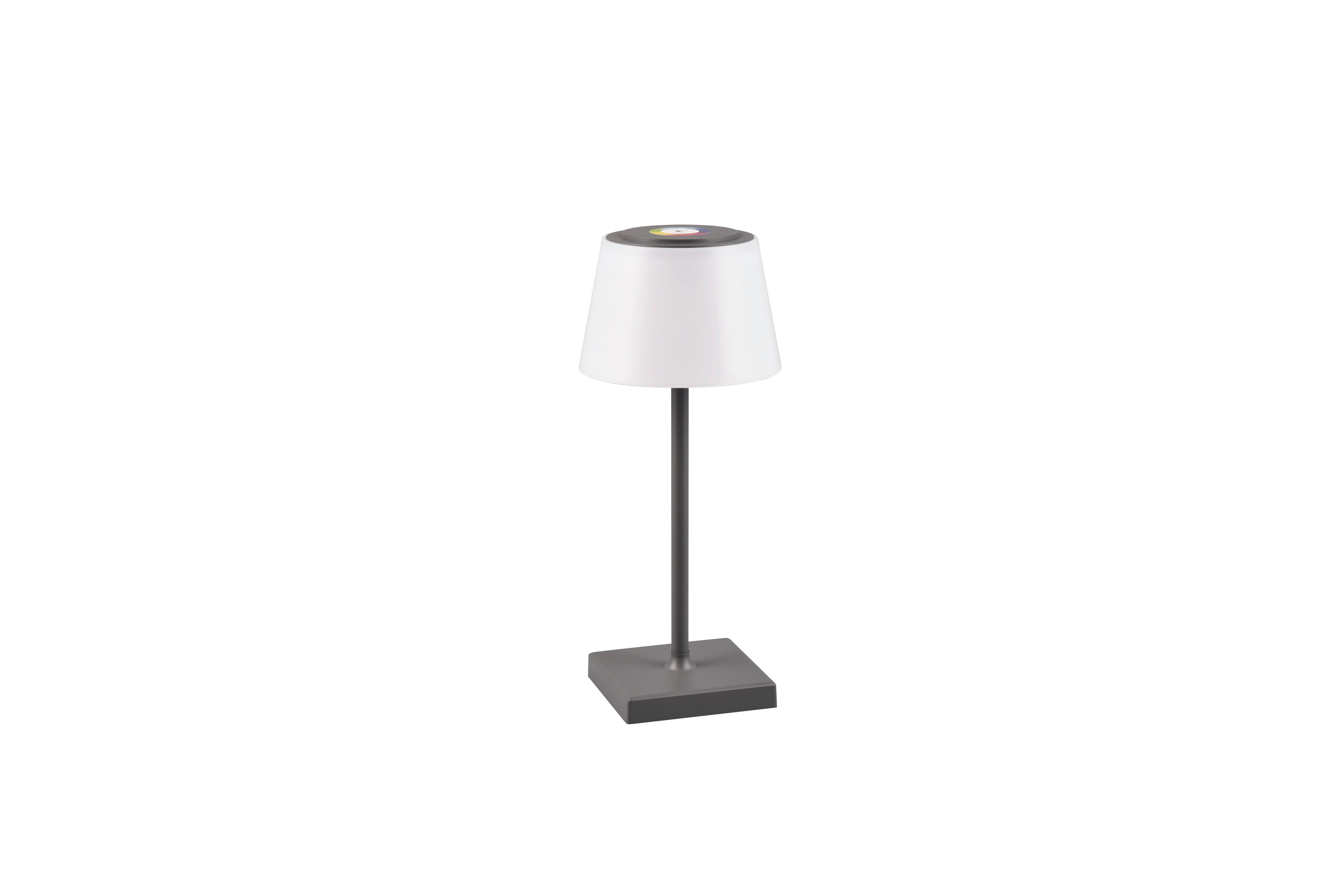 Akku-tischleuchte R54126142 Sanchez - Anthrazit/Weiß, KONVENTIONELL, Kunststoff (13/30cm)