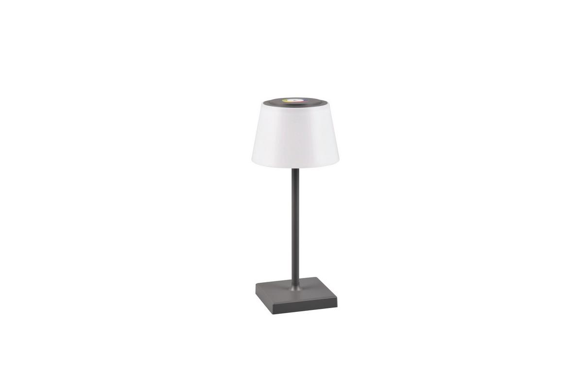 Akku-tischleuchte R54126142 Sanchez - Anthrazit/Weiß, KONVENTIONELL, Kunststoff (13/30cm)