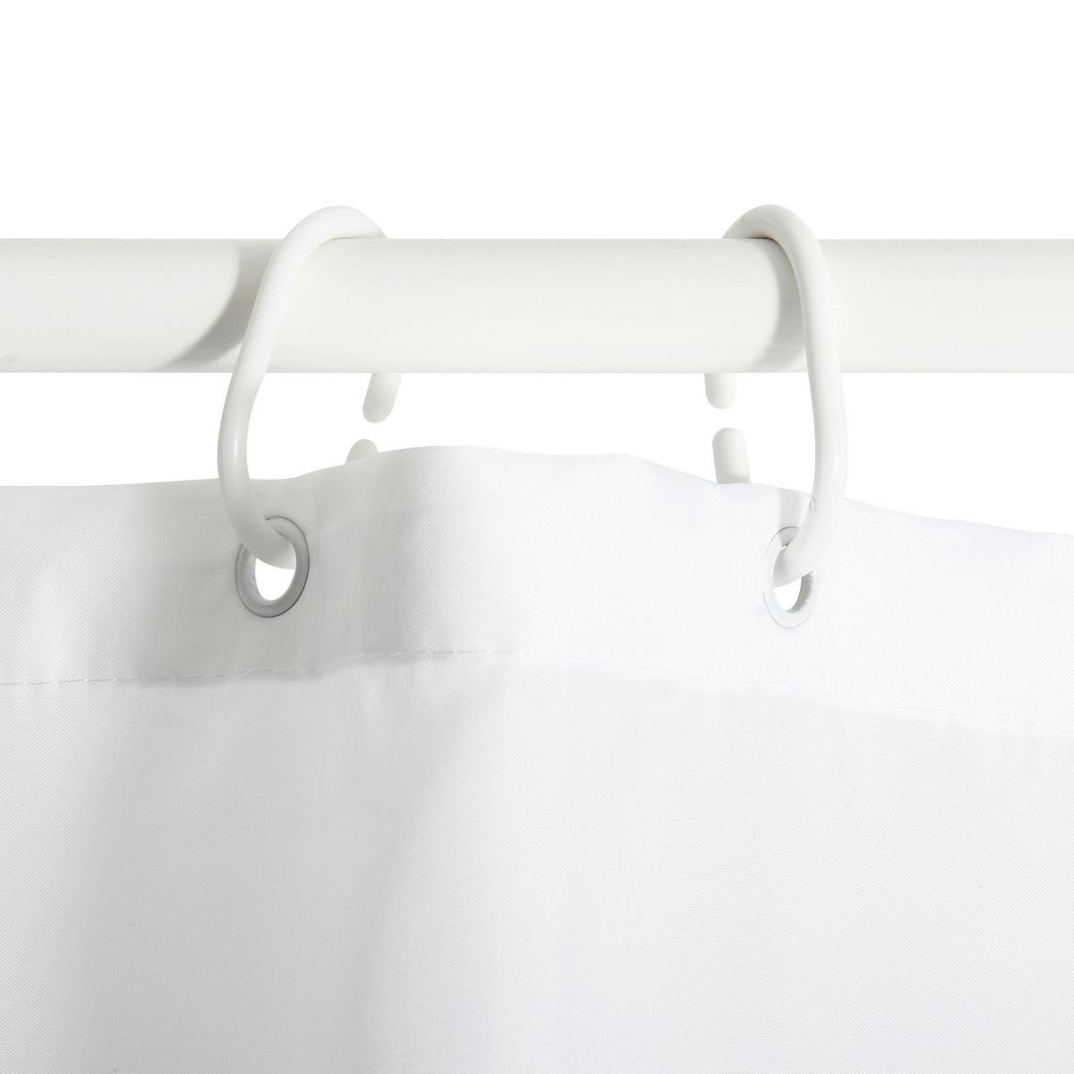 Duschvorhang in Grau Textil/Mischgewebe - Grau, Basics, Textil (180/200cm) - MSV