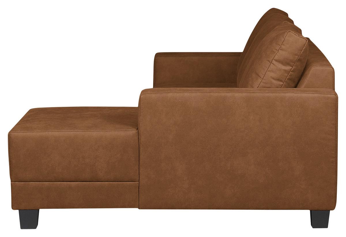 Ecksofa Grenwood Cognac S: 200x144 Cm - Cognac/Braun, Design, Textil (200/144cm) - MID.YOU