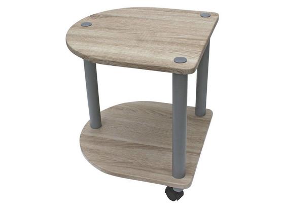 Odkladací Stolík Felix - farby dubu/sivá, Moderný, umelá hmota/kov (40/45/40cm) Odkladací Stolík Felix - farby dubu/sivá, Moderný, umelá hmota/kov (40/45/40cm)