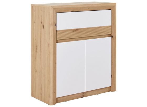 Komoda Kashmir New - farby dubu/biela, Moderný (84/98/41cm) - James Wood Komoda Kashmir New - farby dubu/biela, Moderný (84/98/41cm) - James Wood