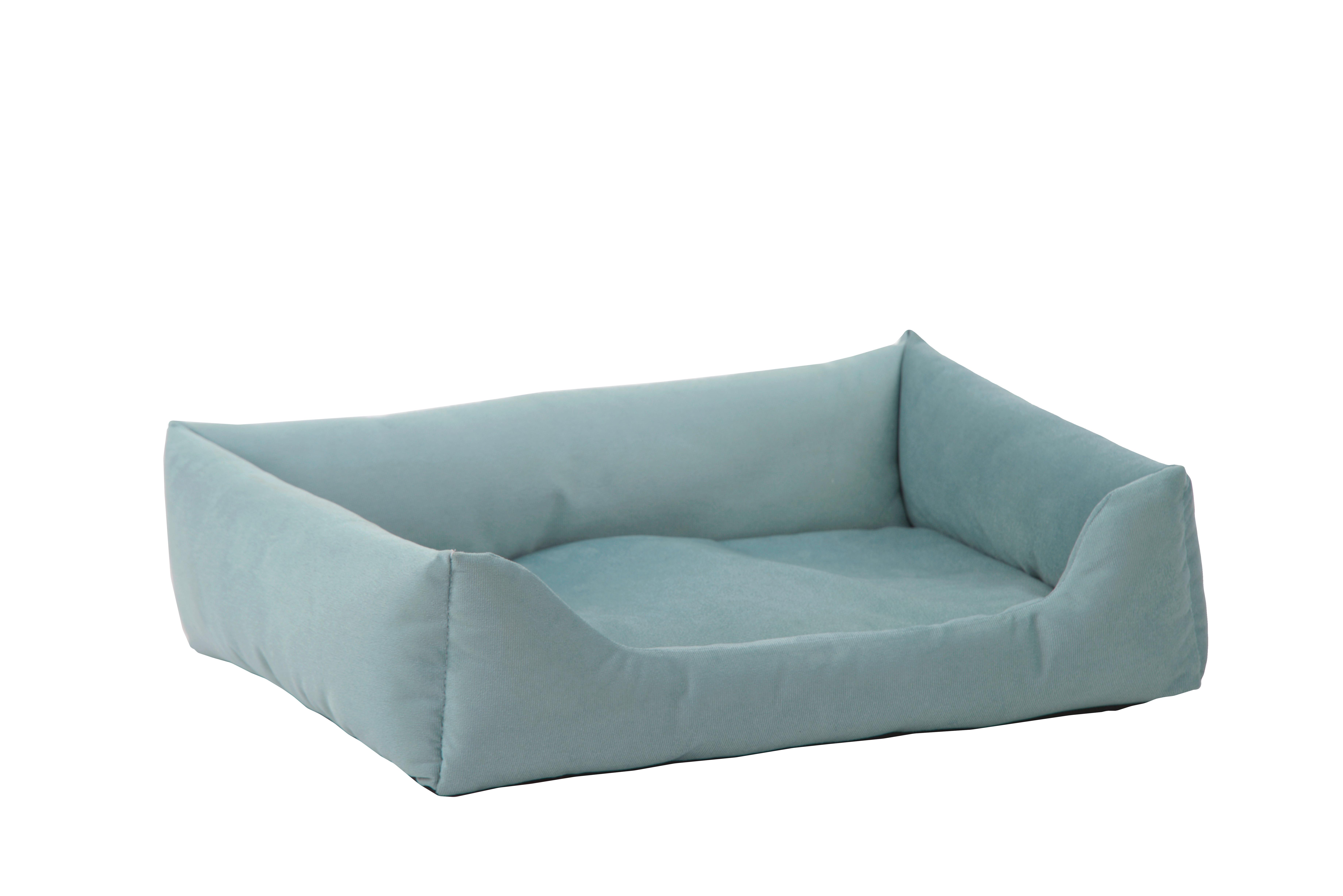 Haustierkissen L/B/H: 45x35x16 cm Hellblau Waschbar - Hellblau, KONVENTIONELL, Textil (45cm)