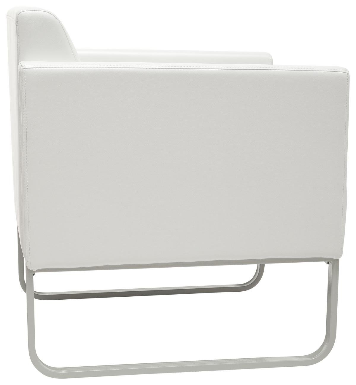 Sessel Aruba Weiß - Hellgrau/Weiß, MODERN, Textil (67/78/71cm) - MID.YOU