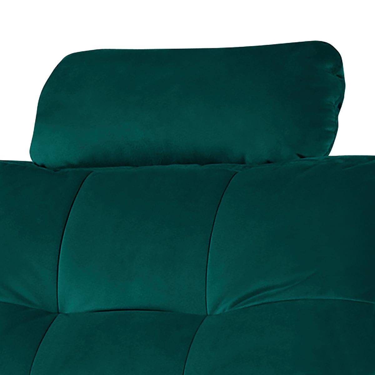 Kopfstütze Nordic, Petrol B: 43 cm - Petrol, Design, Textil (43/18/15cm) - Livetastic