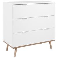 Kommode B 80 Cm Göteborg, Weiß/eiche Dekor - Weiß/Sonoma Eiche, KONVENTIONELL, Holzwerkstoff (80/86,5/40cm) - MID.YOU