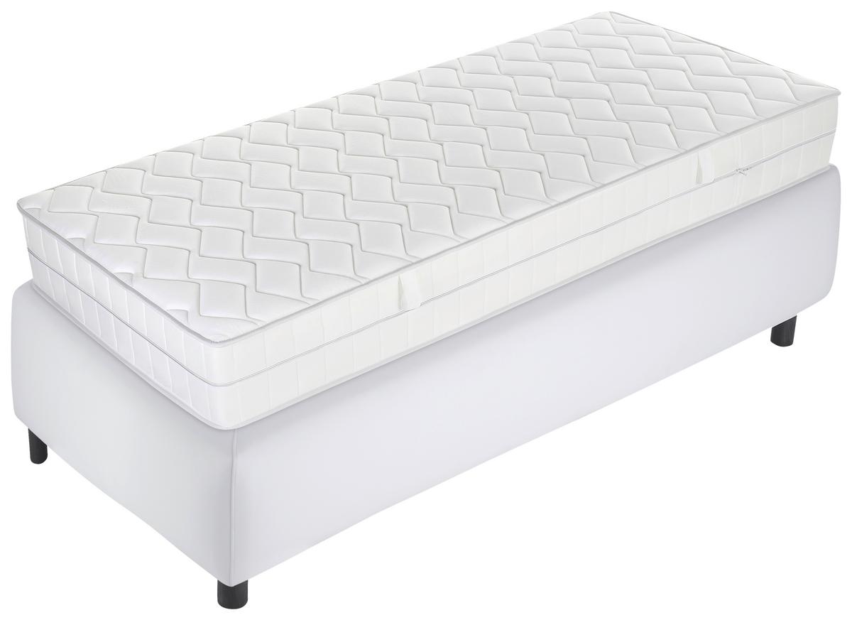Kaltschaummatratze Air Deluxe 90x200 Cm H2/h3 H: 23 Cm - Weiß, Basics, Textil (90/200cm) - MID.YOU