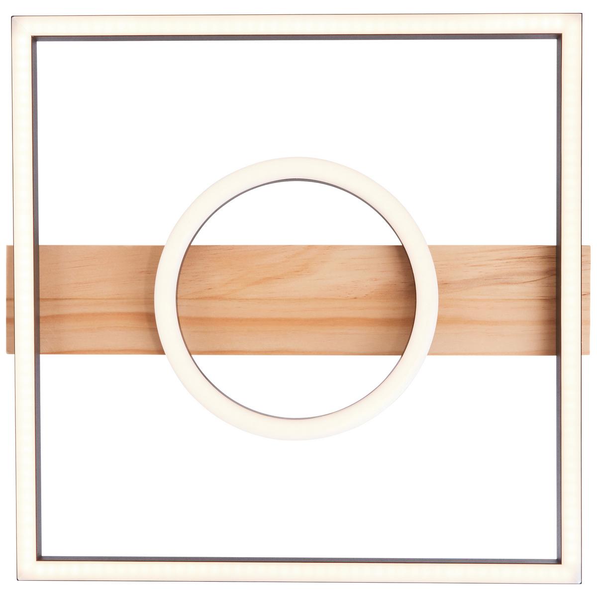 Led-paneel G99929a76 Maureen - Schwarz/Braun, Design, Holz/Kunststoff (5/42/40cm) - Brilliant