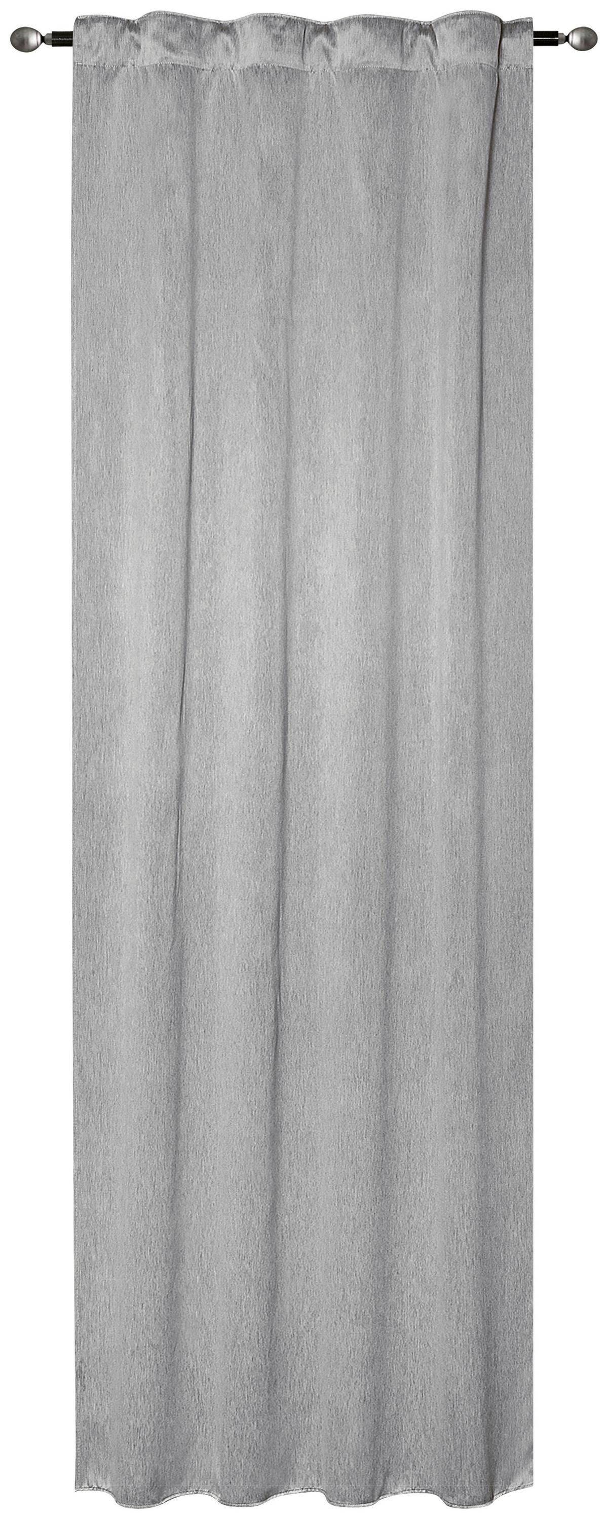 Verdunkelungsvorhang Mara - Silberfarben, ROMANTIK / LANDHAUS, Textil (135/245cm) - James Wood