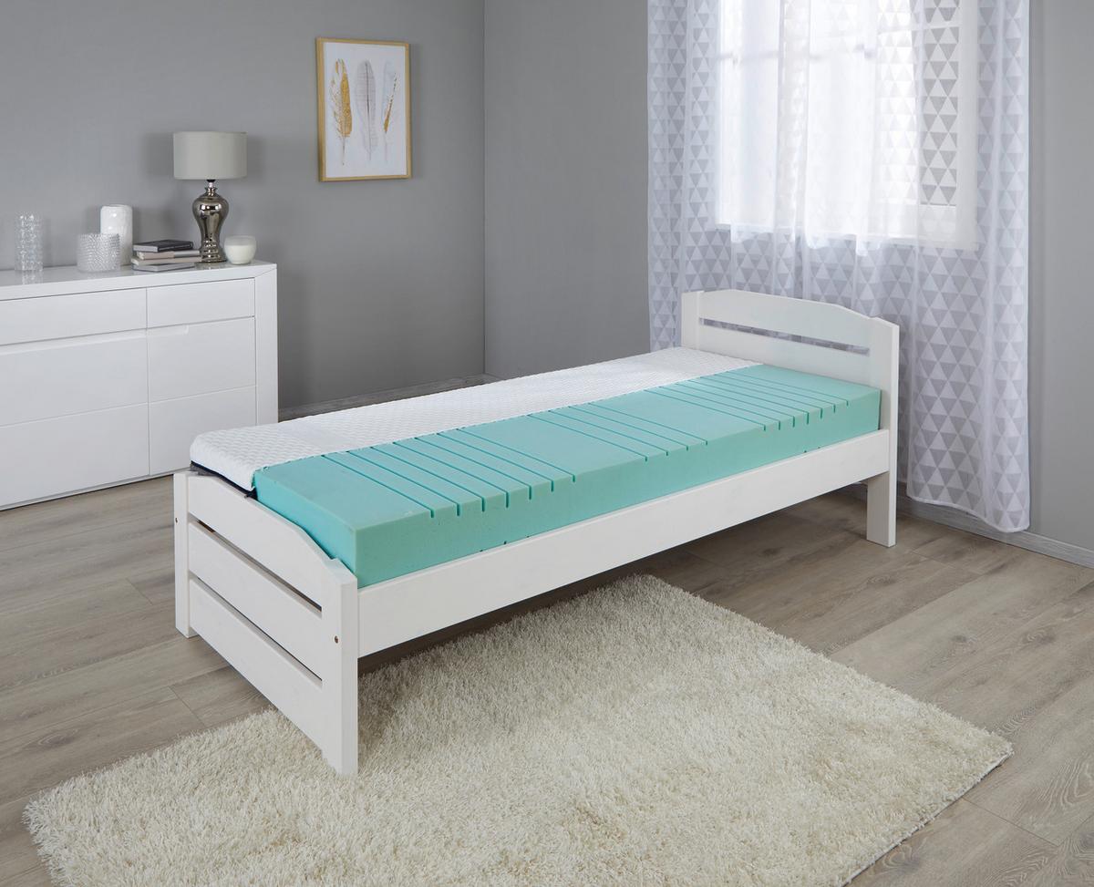 Kaltschaummatratze Homestar 160x200 cm H2 H: 17 cm - Weiß, Textil (160/200cm) - Primatex