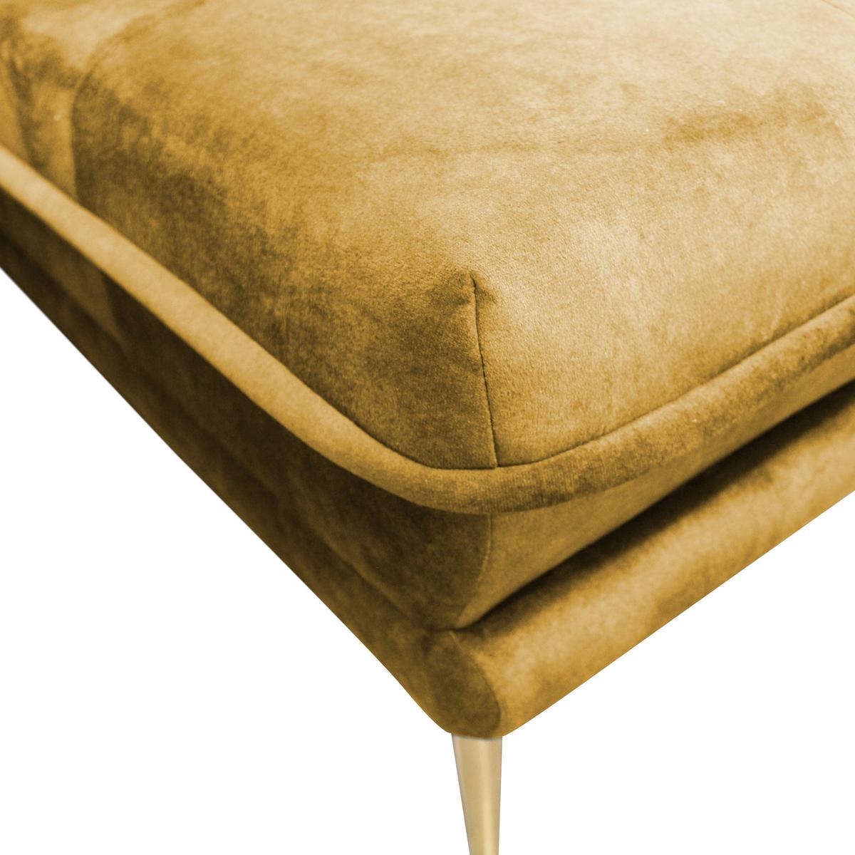 Ecksofa Whisper Senfgelb S: 264x196 cm - Goldfarben/Senfgelb, Design, Textil (264/196cm) - MID.YOU