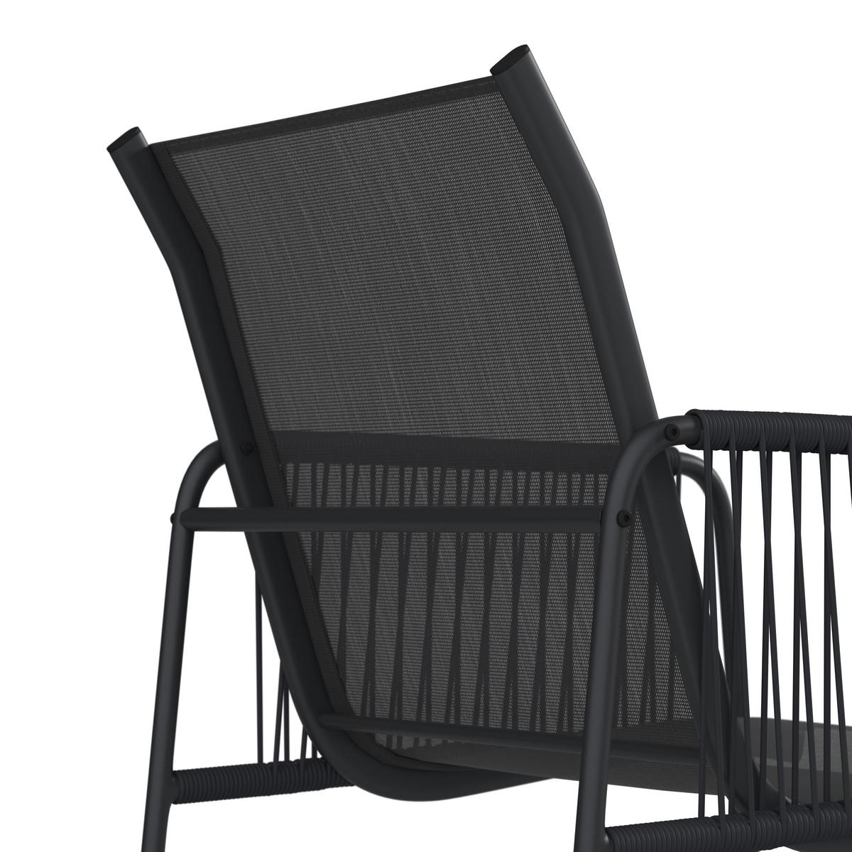 Balkonset Cardiff - Dunkelgrau/Grau, MODERN, Glas/Kunststoff - Beldano