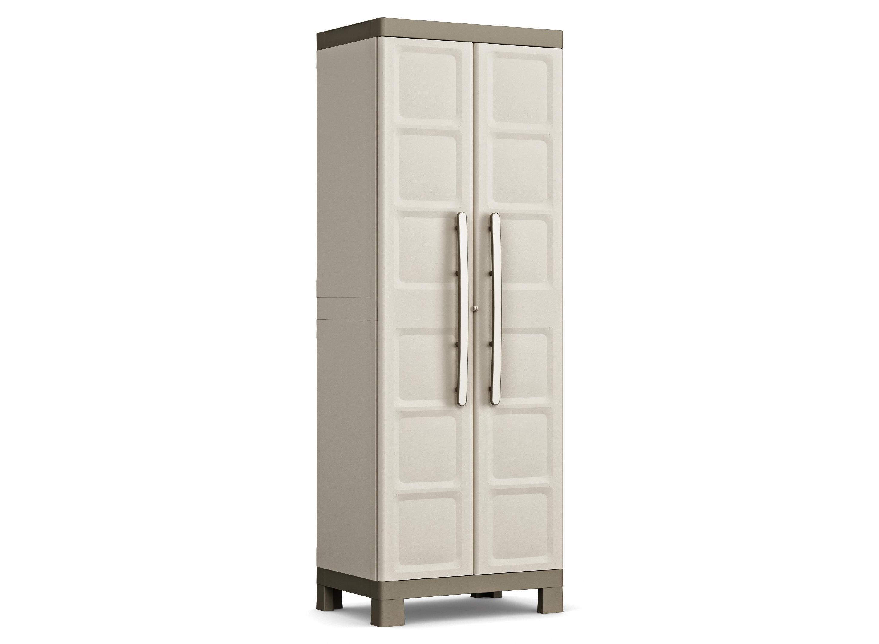 Hoher Schrank in schickem Beige