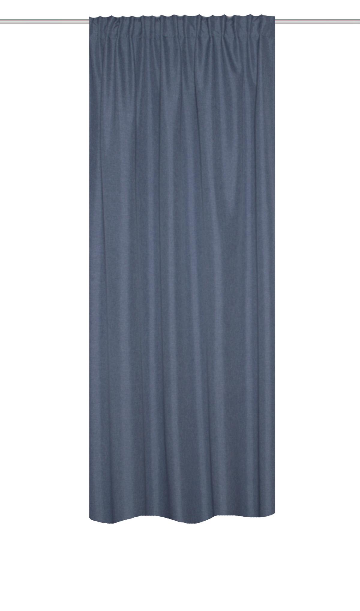 Wärmeschutzvorhang Eskimo Blau B: 135 cm - Blau, Basics, Textil (135/225cm) - Schmidt W. Gmbh