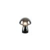 Akku-Tischleuchte Dooley Schwarz D: 14 cm - Schwarz, LIFESTYLE, Glas/Metall (14/18cm)