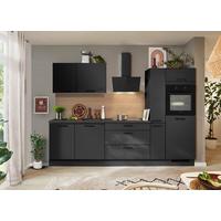 KÜCHENBLOCK PN210 - Graphitfarben/Grau, MODERN, Holzwerkstoff (280cm) - Pino