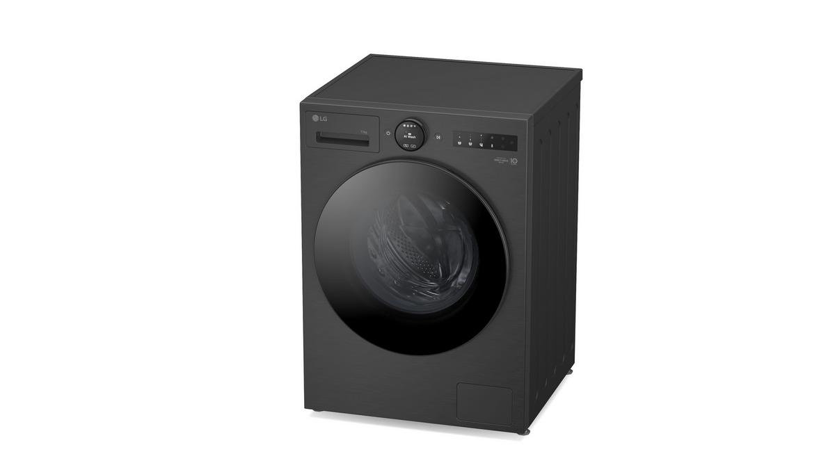 Waschmaschine F4WX801YB Füllmenge ca. 11 KG, EEKL: A - Schwarz, Basics, Metall (60cm) - LG