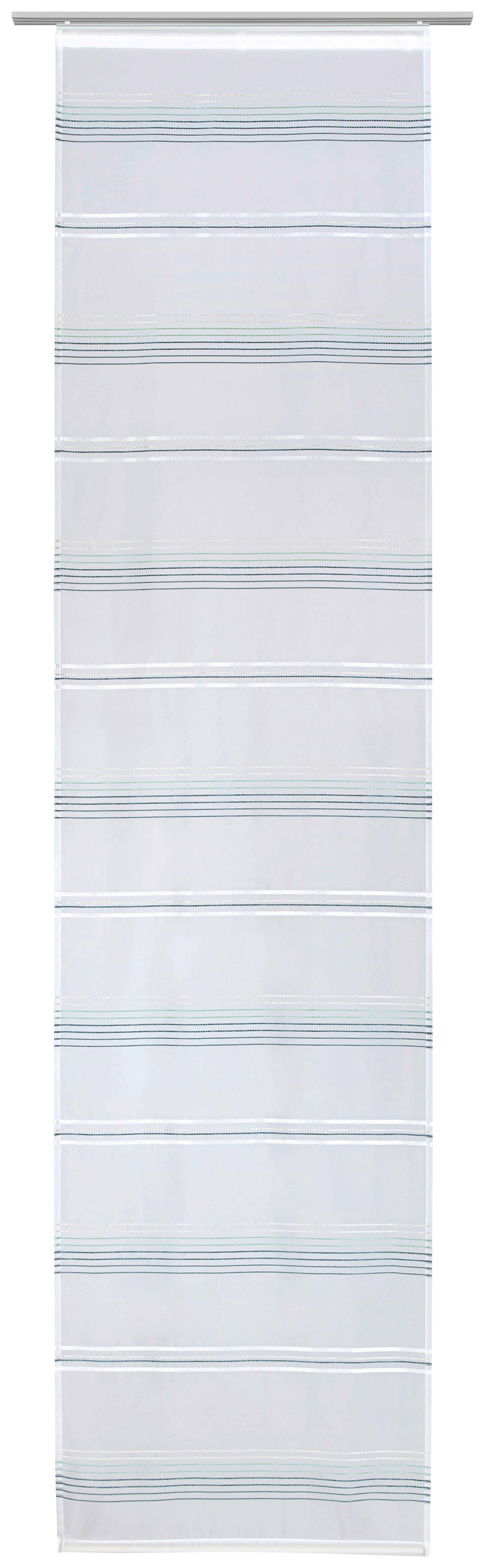 PANELOVÝ ZÁVES LOUIS - jadeitovozelená/biela, Konventionell, textil (60/245cm) - Modern Living