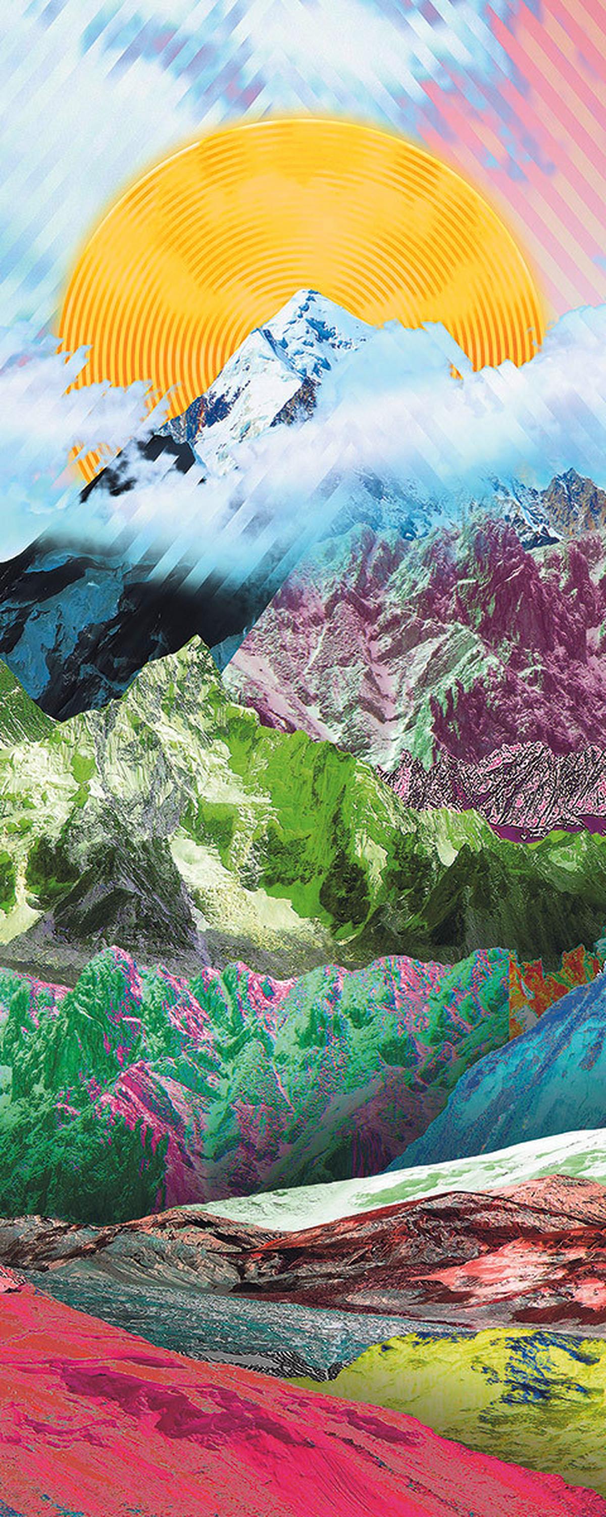 Vliestapete 6017a-Vd1 Mountain Top Panel - Design (100/250cm)