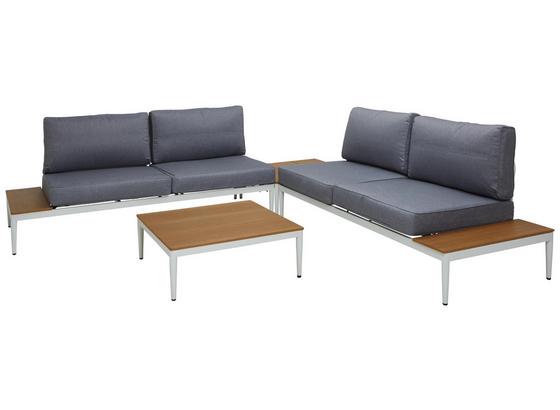 Loungegarnitur Kilada - Weiß/Grau, MODERN, Textil/Metall (287/287cm) - Luca Bessoni Loungegarnitur Kilada - Weiß/Grau, MODERN, Textil/Metall (287/287cm) - Luca Bessoni