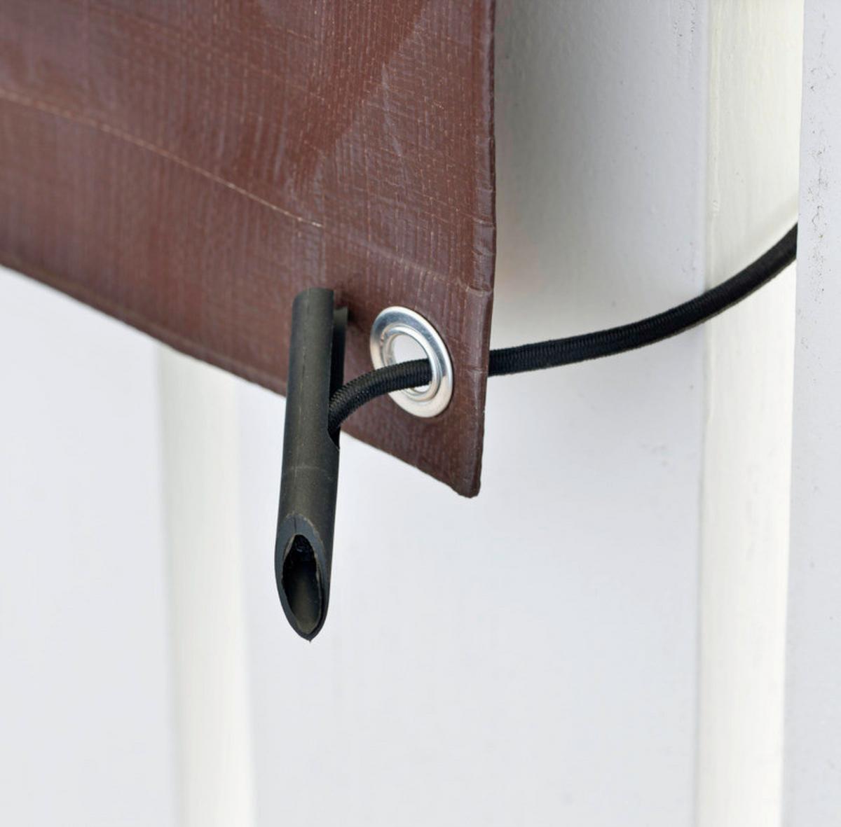 Abdeckplane Balkon-Abdeckung 0,8x5m, - Braun, Basics, Kunststoff (80/500cm) - Windhager