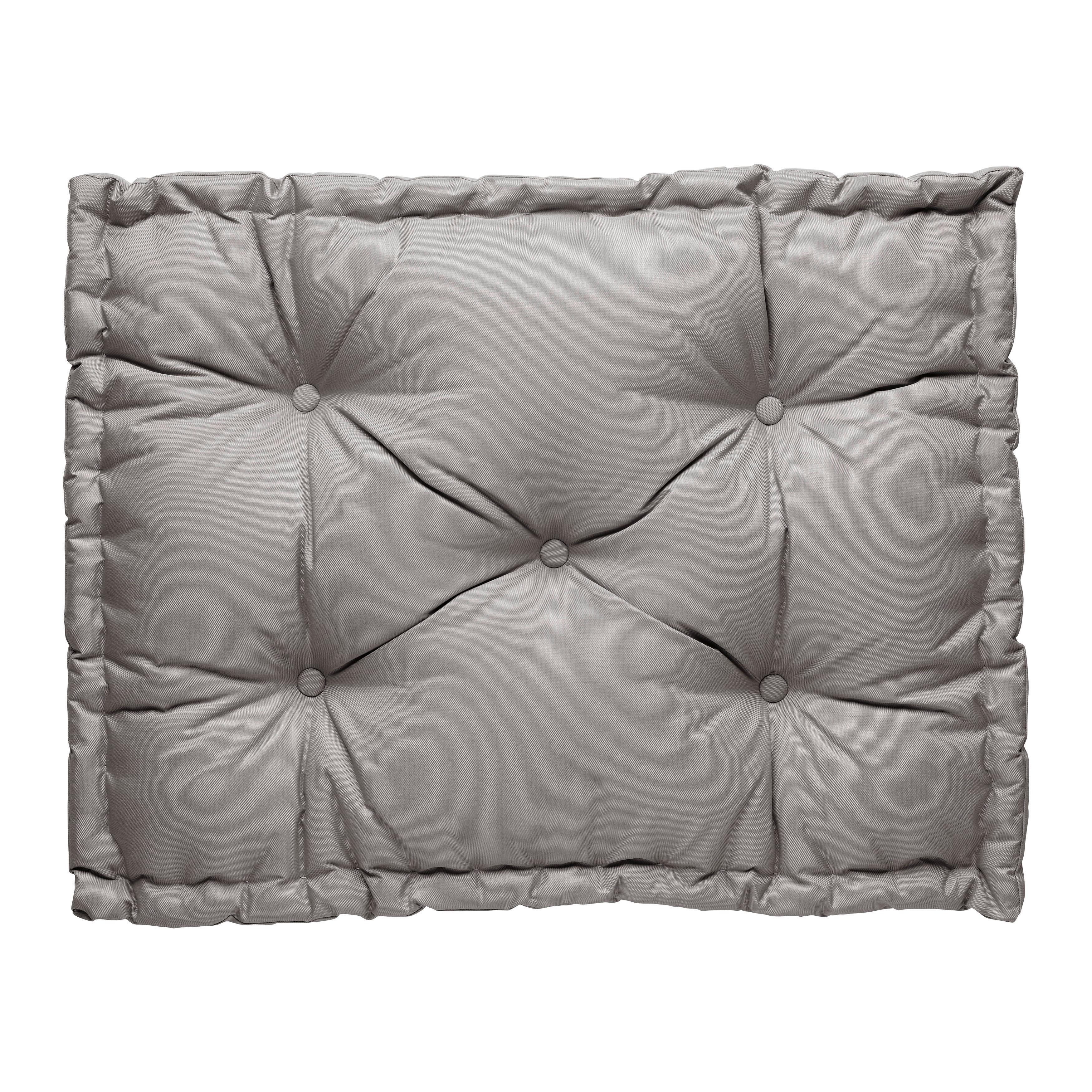PODUŠKA NA PALETU DODO - šedá, Konvenční, textil (80/60/12cm) - Mömax