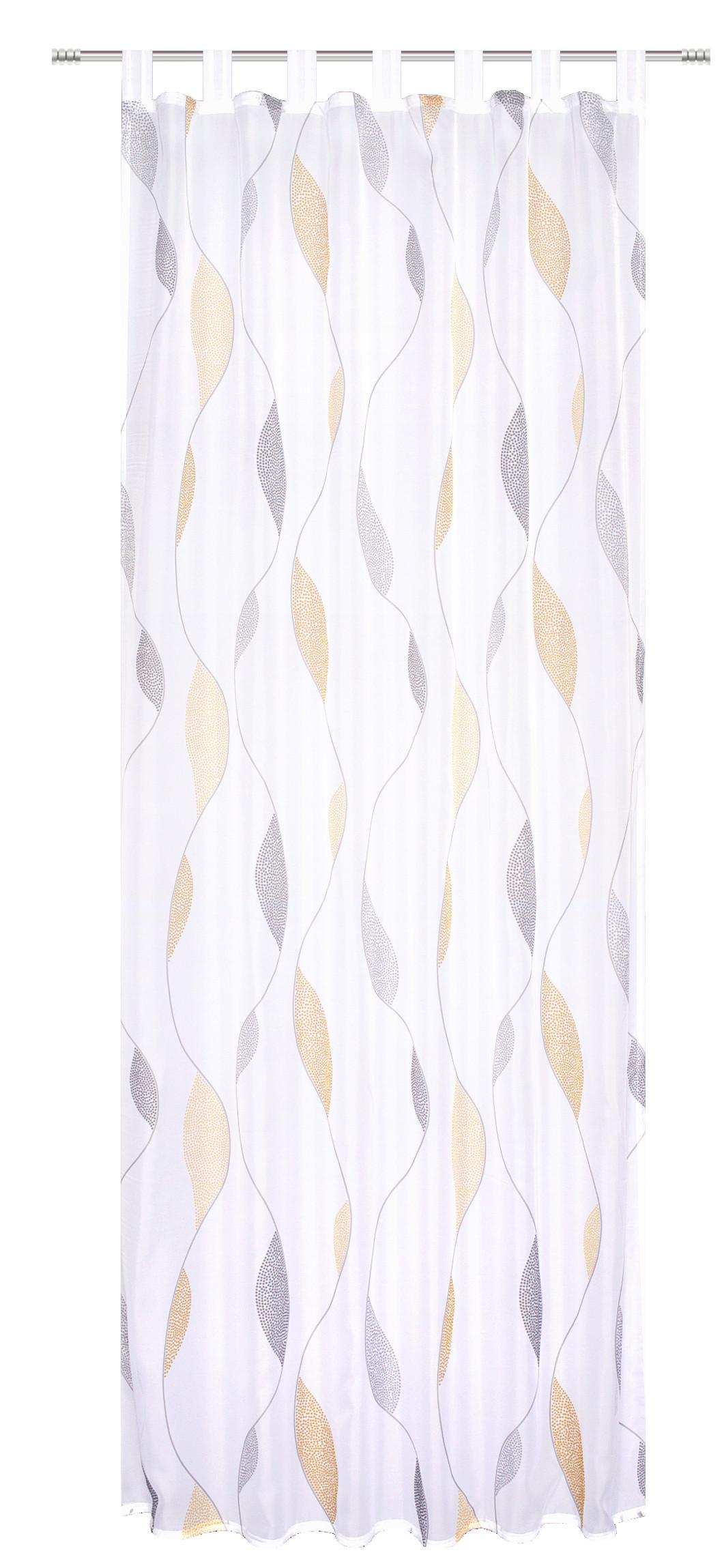 Schlaufenvorhang Paolo - Gelb, KONVENTIONELL, Textil (140/175cm) - Schmidt W. Gmbh