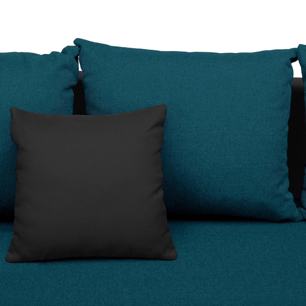 Ecksofa Karol - Türkis/Schwarz, MODERN, Textil (230/140cm) - P & B