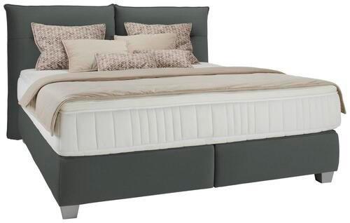 Posteľ boxspring Fog 180x200cm,antracit - antracitová/strieborná, Lifestyle, textil/plast (180/200cm) - Premium Living