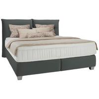 Postel boxspring Fog 160x200cm,antracit - barvy stříbra/antracitová, Lifestyle, textil/plast (160/200cm) - Premium Living