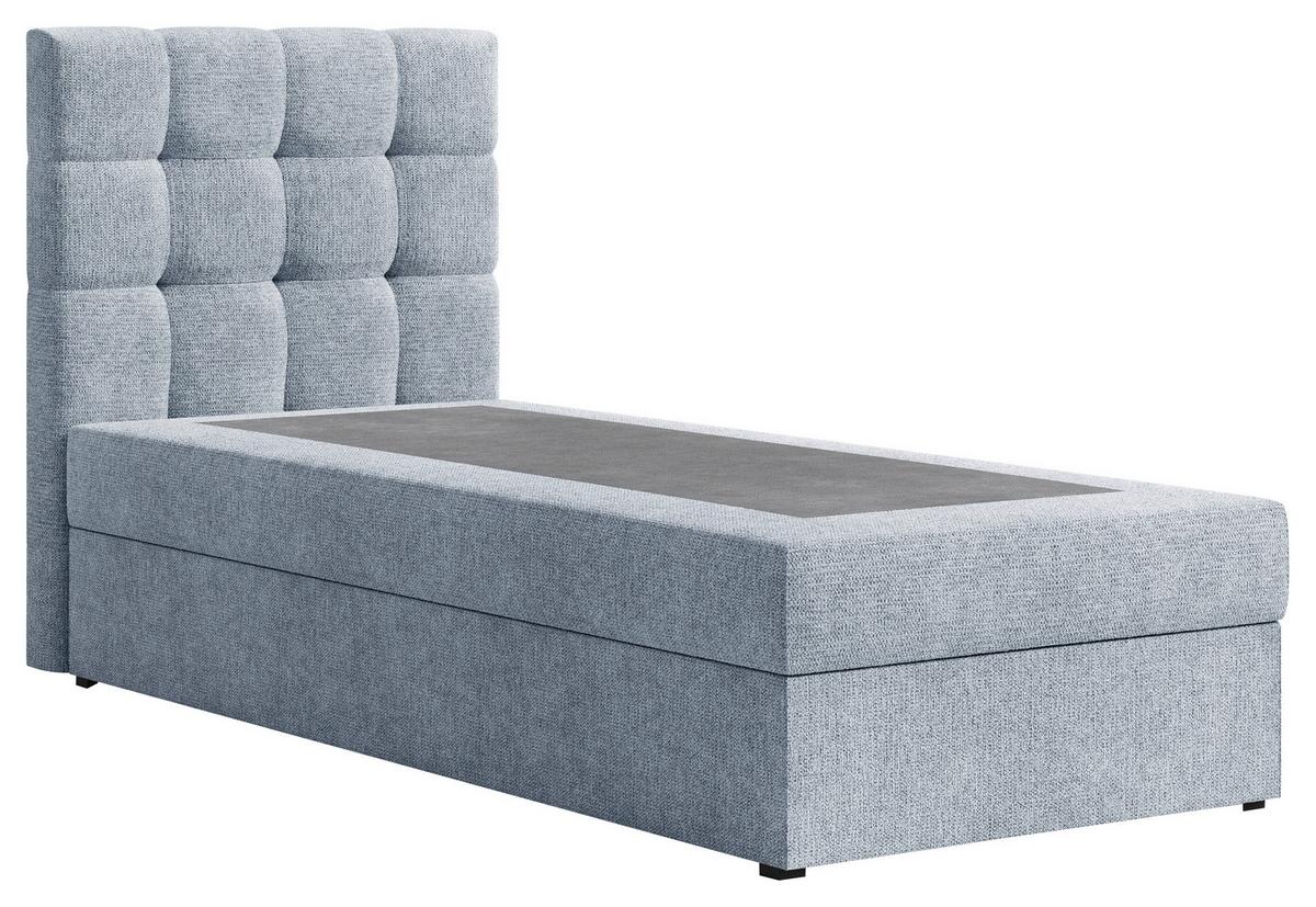 BOXBETT Oslo Blau 90x200cm - Blau, MODERN, Holz/Kunststoff (90/200cm) - MID.YOU