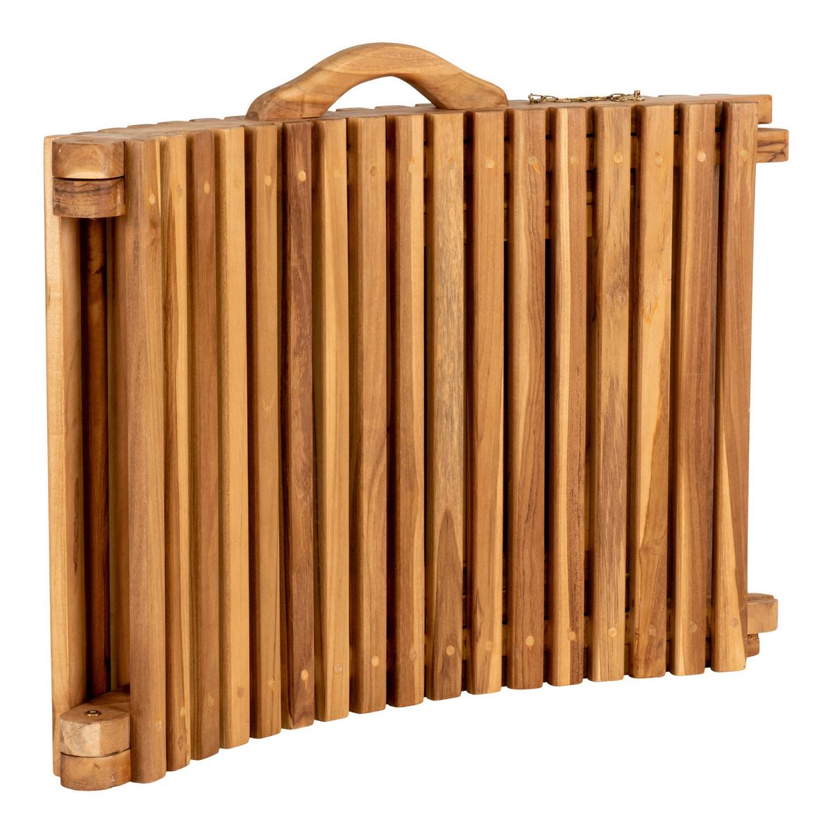 Sonnenliege Arrieta Braun B: 50 Cm - Braun, MODERN, Holz (50/25/160cm) - MID.YOU