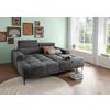 Ecksofa Intera Anthrazit S: 200x188 cm - Anthrazit/Schwarz, KONVENTIONELL, Textil (200/188cm) - Livetastic